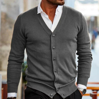 Elias – Smart Casual Button Down Cardigan Men