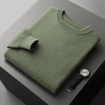 Theo – Wool Knitted Crewneck Jumper for Men