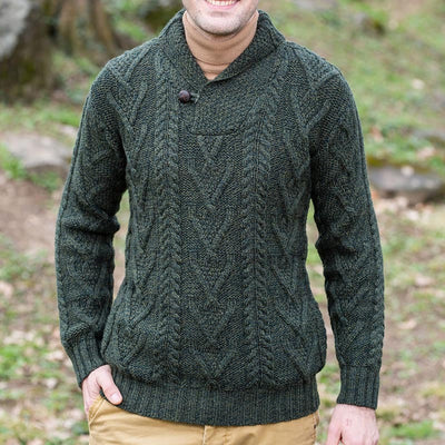 Cole – Relaxed Fit Cable Knit Cardigan Men