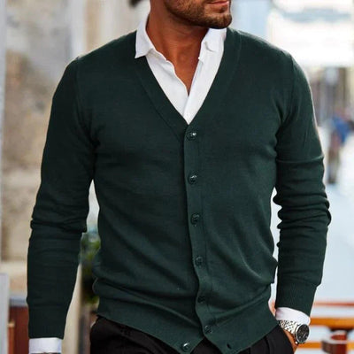 Elias – Smart Casual Button Down Cardigan Men