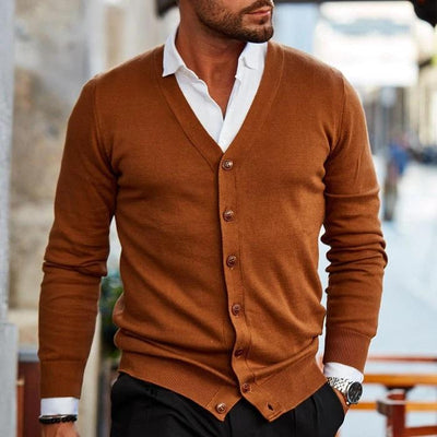 Elias – Smart Casual Button Down Cardigan Men