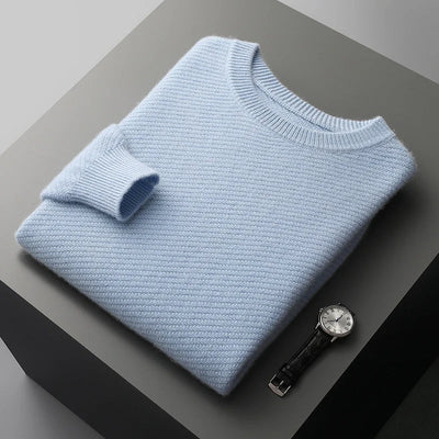 Theo – Wool Knitted Crewneck Jumper for Men