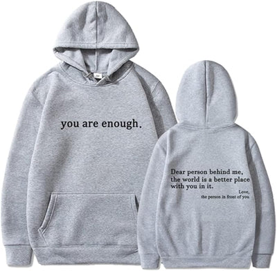 Nova – Trendy Hoodie with Quotes Print