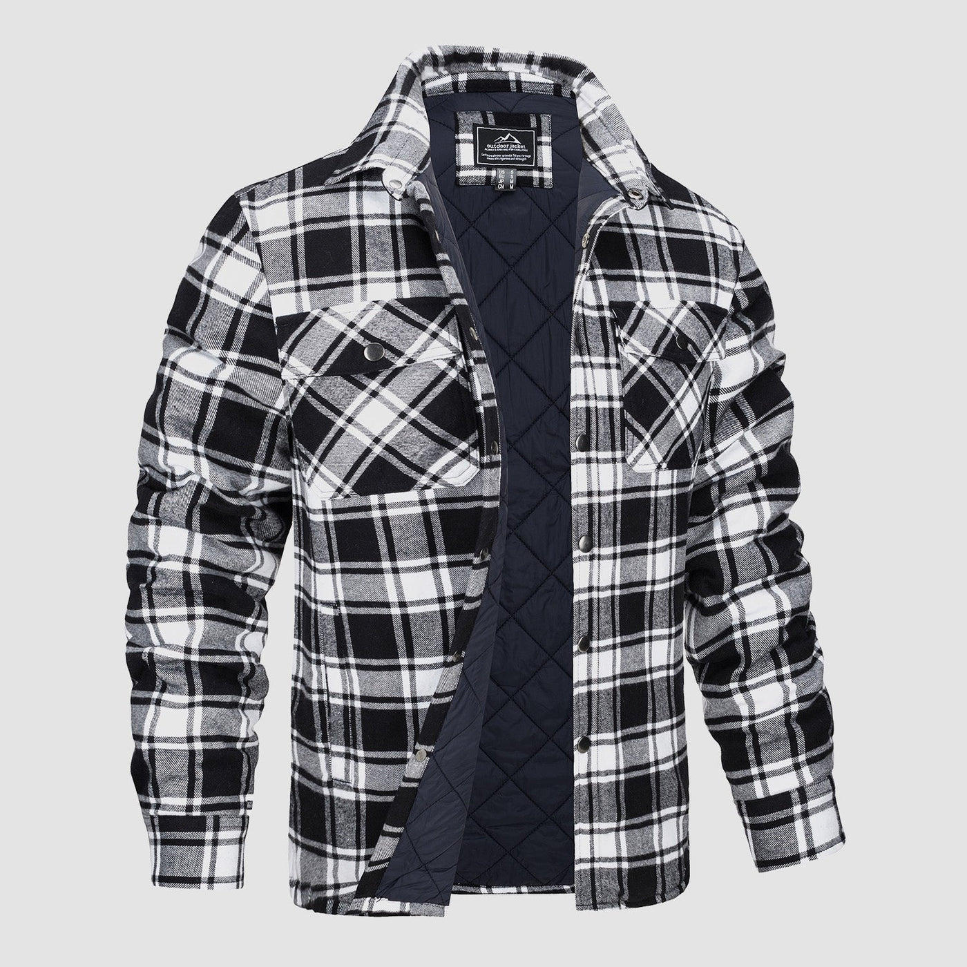 Gavin – Thick Warm Flannel Shirt Jacket Men