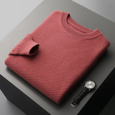 Theo – Wool Knitted Crewneck Jumper for Men