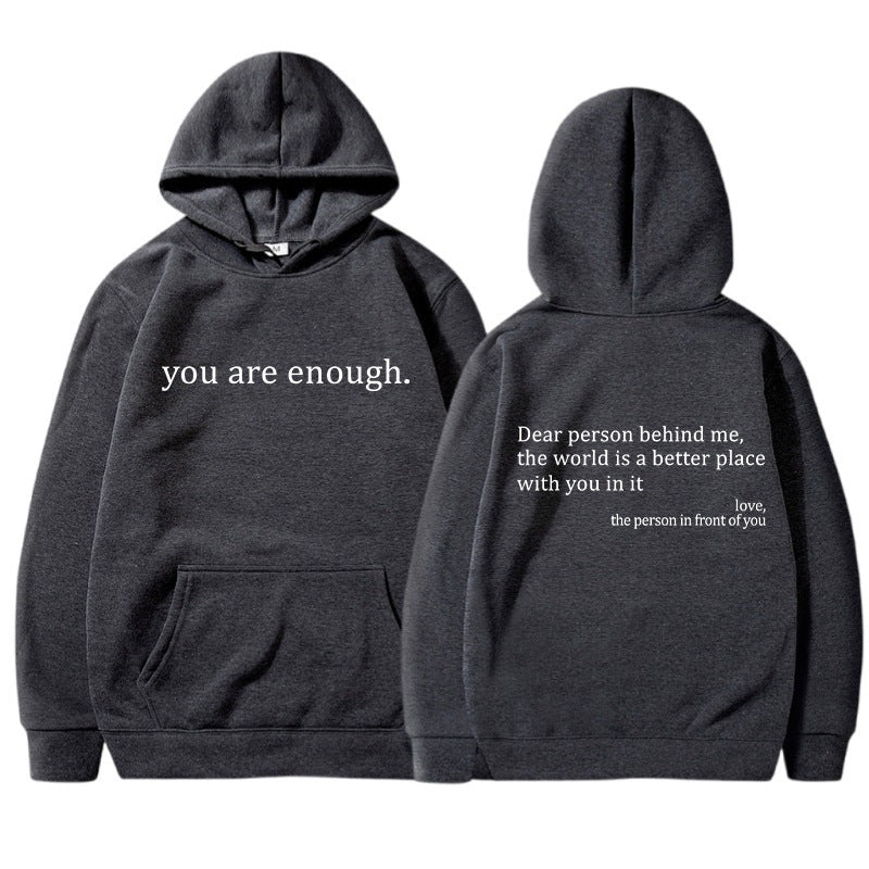 Nova – Trendy Hoodie with Quotes Print