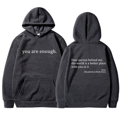 Nova – Trendy Hoodie with Quotes Print
