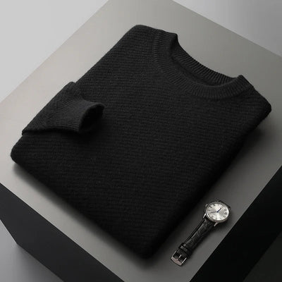 Theo – Wool Knitted Crewneck Jumper for Men