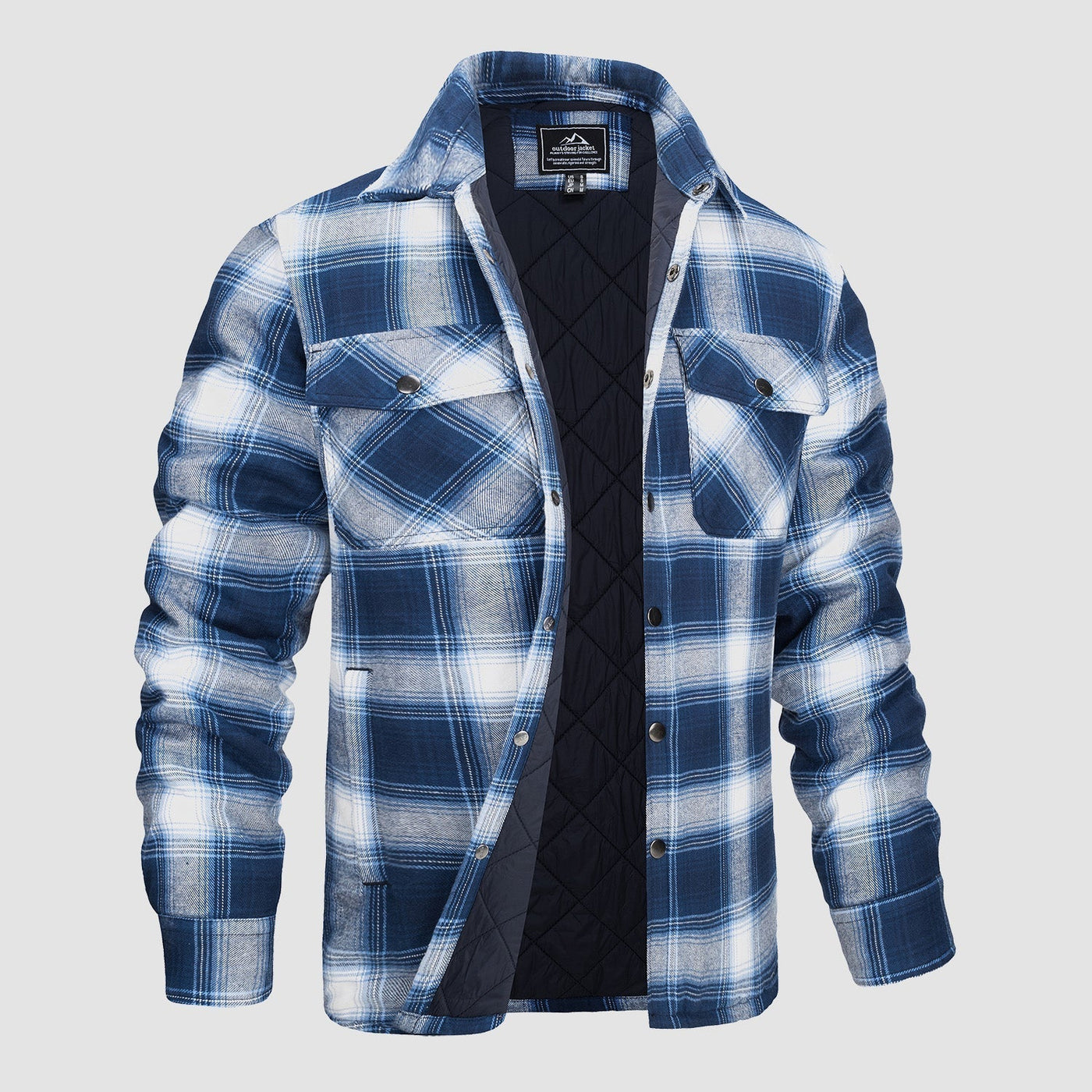 Gavin – Thick Warm Flannel Shirt Jacket Men