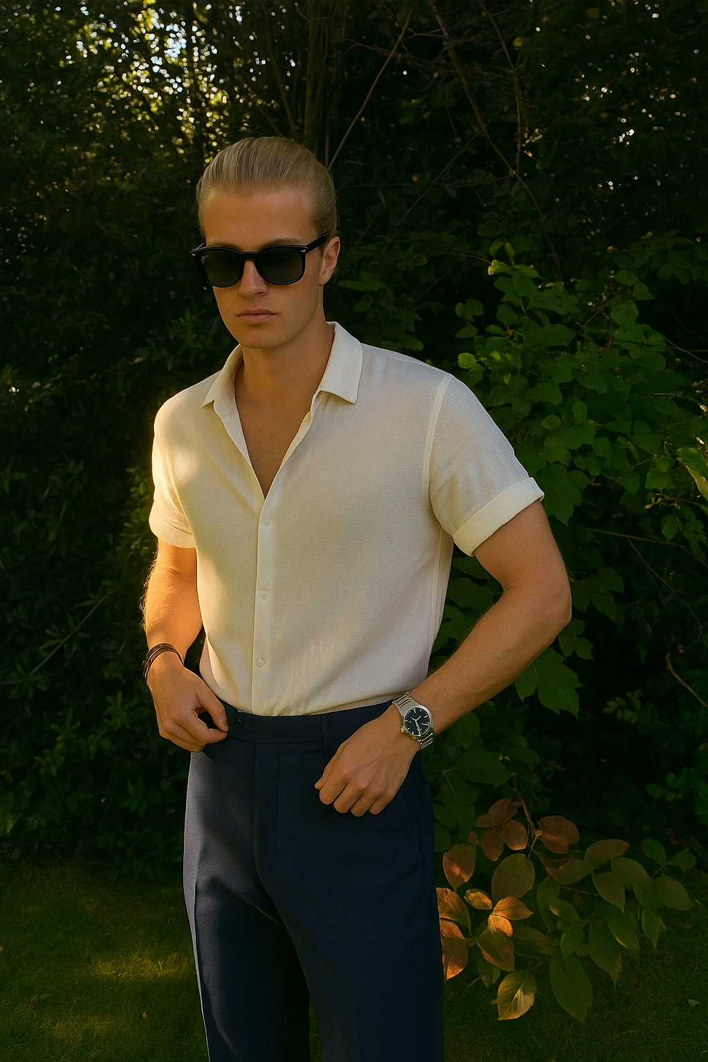 Herren Sommerhemd Old Money-2