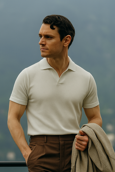 Poloshirt Herren Vintage Style-2