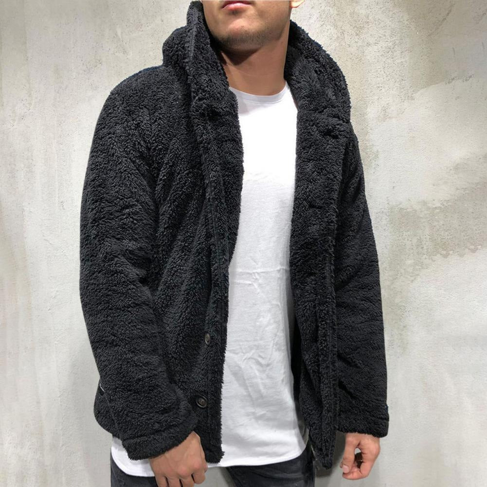 Soft Fleece Hoodie Sweater Men