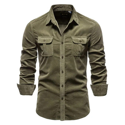 Soft Long Sleeve Button-Up Shirt Men