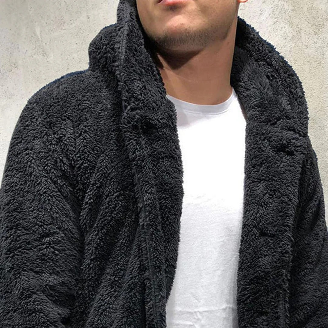 Soft Fleece Hoodie Sweater Men