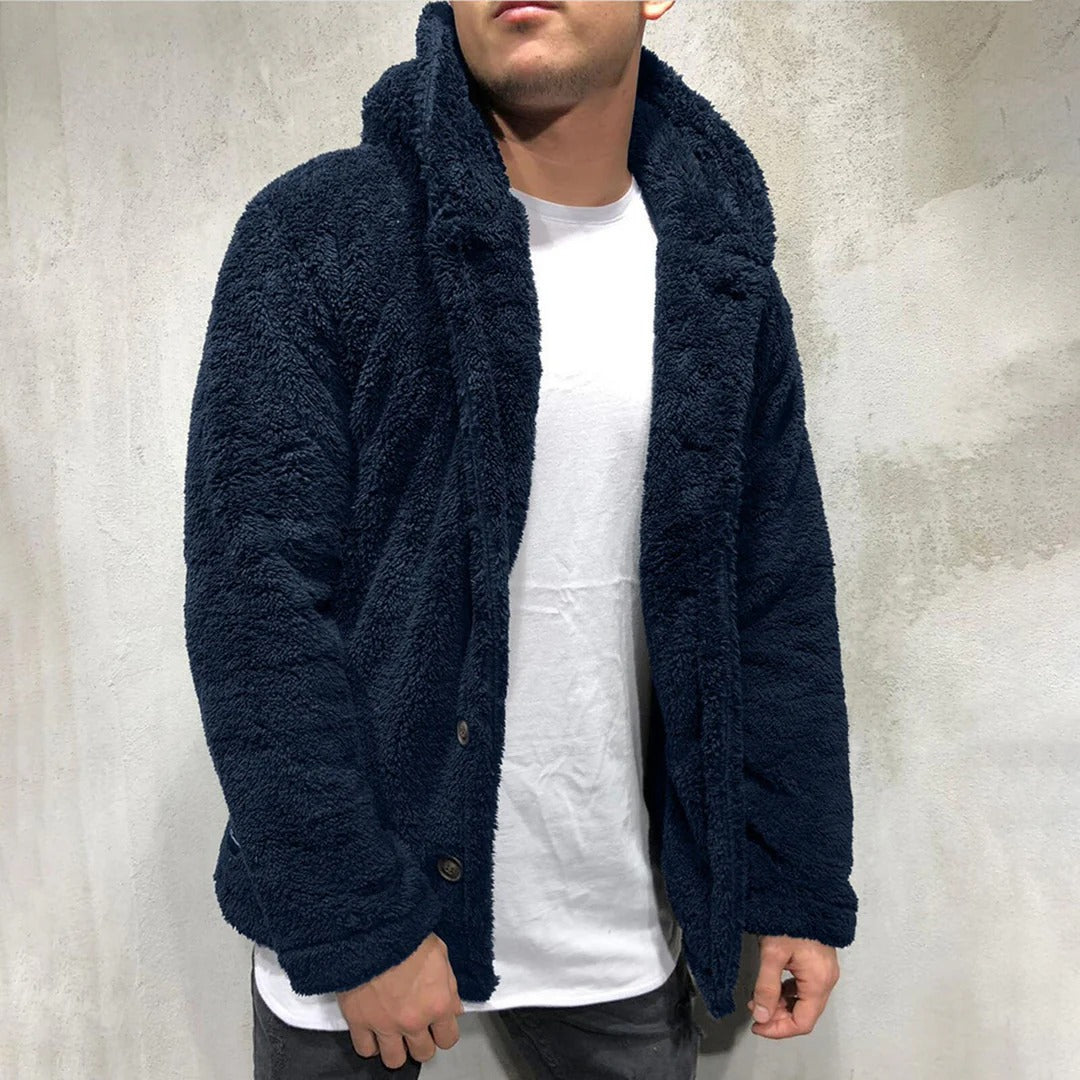 Soft Fleece Hoodie Sweater Men