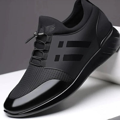 Casual Black Lightweight Slip-On Trainers