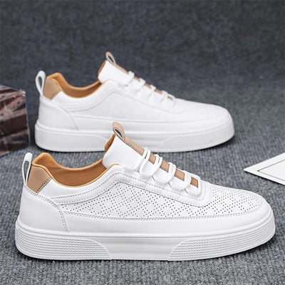 Liam - Lightweight White Trainers Men