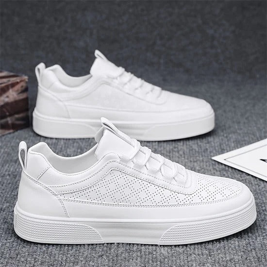 Liam - Lightweight White Trainers Men
