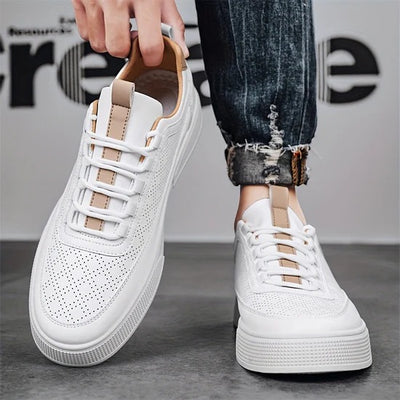 Liam - Lightweight White Trainers Men