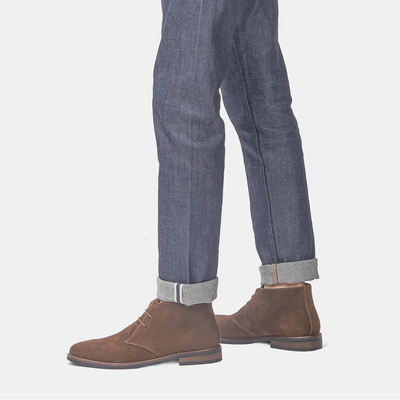 Casual Brown Lace Up Chukka Boots Men