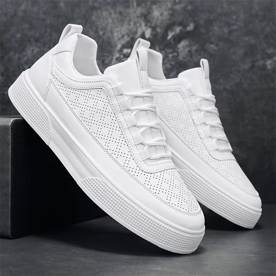 Liam - Lightweight White Trainers Men