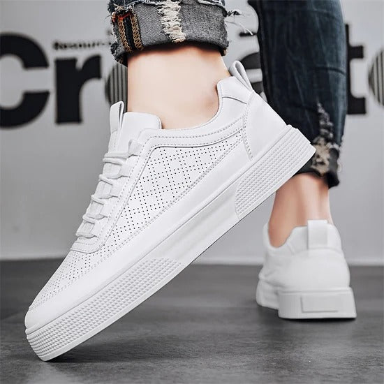 Liam - Lightweight White Trainers Men