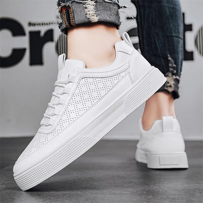 Liam - Lightweight White Trainers Men