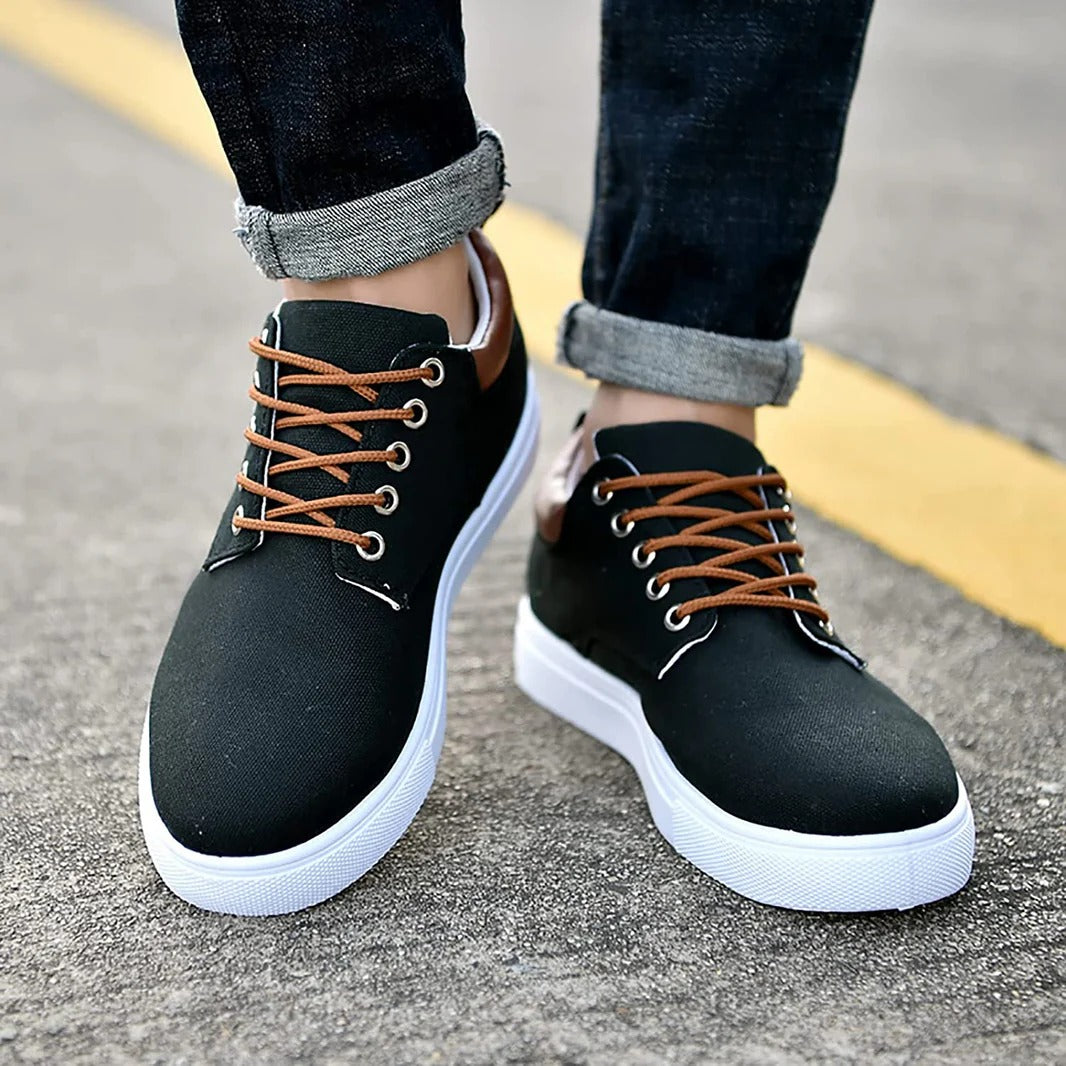 Lightweight Low-Top Canvas Office Shoes Men