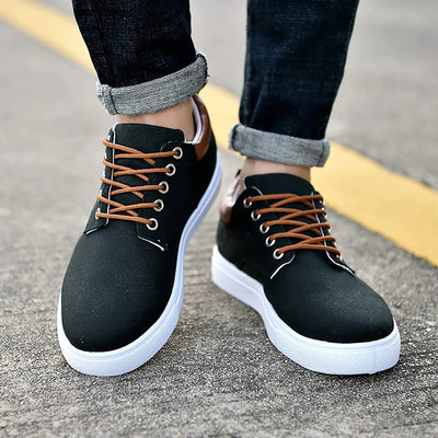 Lightweight Low-Top Canvas Office Shoes Men