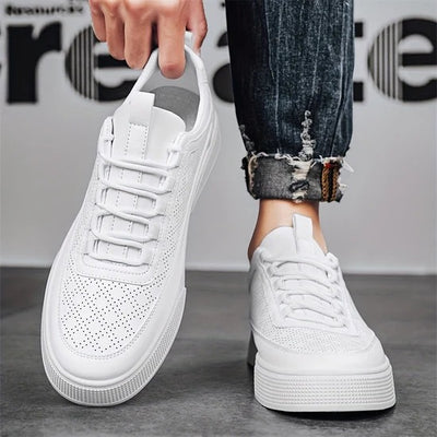 Liam - Lightweight White Trainers Men