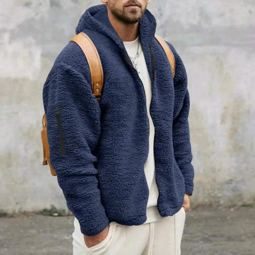 Soft Fleece Hoodie Sweater Men