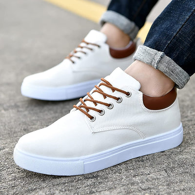 Lightweight Low-Top Canvas Office Shoes Men