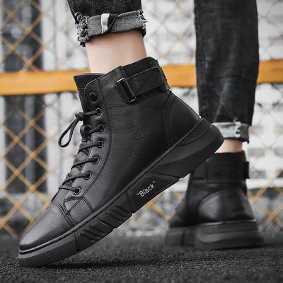 Black High Top Boots Men