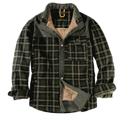 Brody – Fleece-Lined Winter Flannel Shirt Men