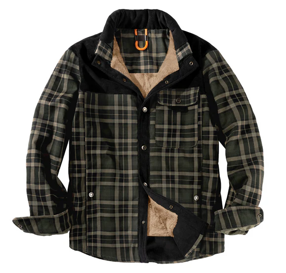 Brody – Fleece-Lined Winter Flannel Shirt Men