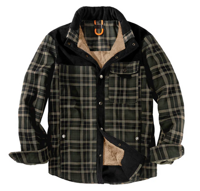 Brody – Fleece-Lined Winter Flannel Shirt Men