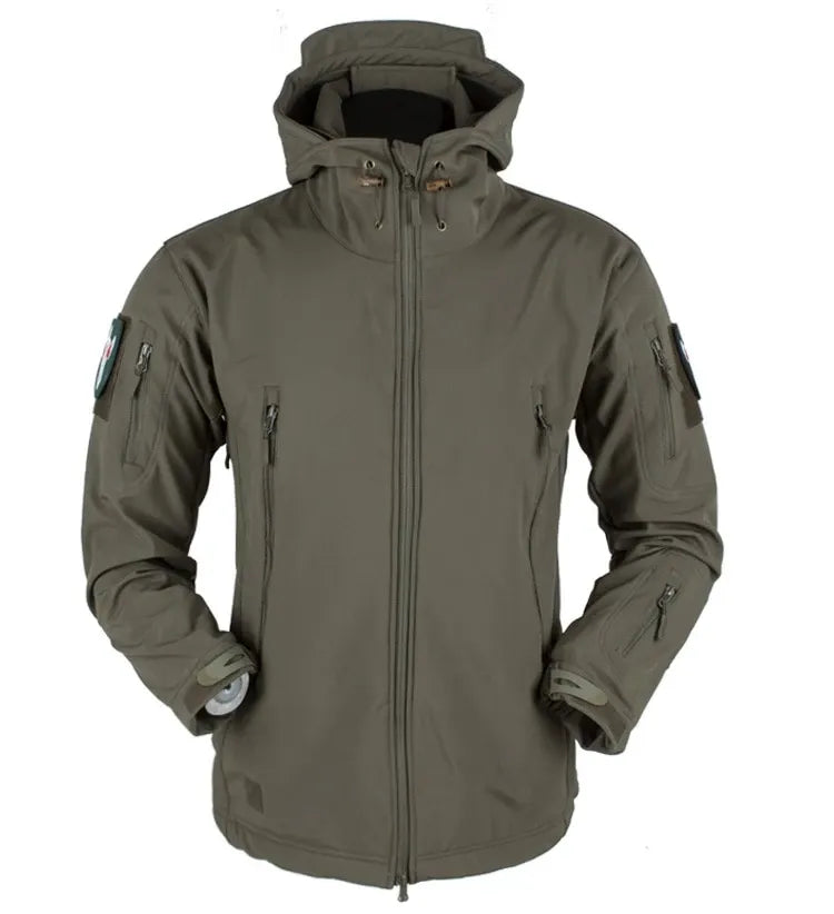 Tactical Hooded Softshell Jacket Men