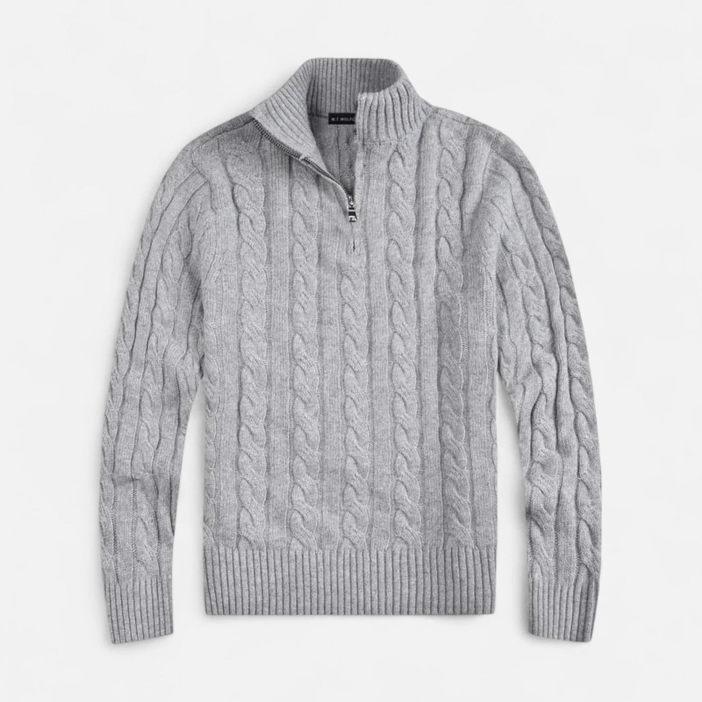 Cable Knit Quarter Zip Men