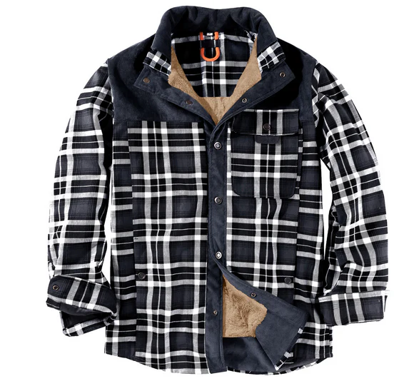 Brody – Fleece-Lined Winter Flannel Shirt Men