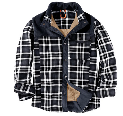 Brody – Fleece-Lined Winter Flannel Shirt Men