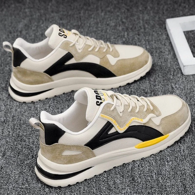 Comfy Lace-Up High Sole Trainers Men