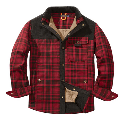 Brody – Fleece-Lined Winter Flannel Shirt Men