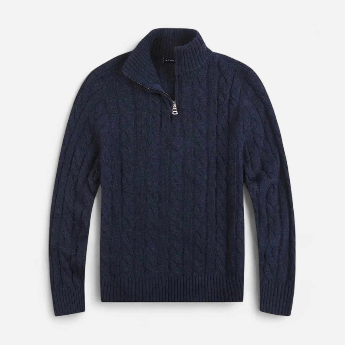 Cable Knit Quarter Zip Men