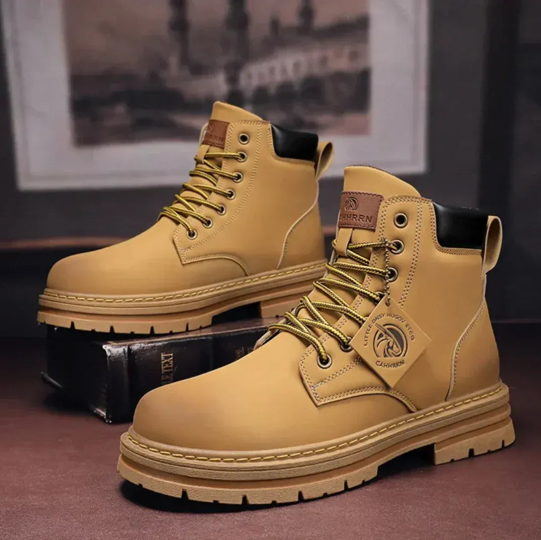 Lace-Up High Outdoor Boots Men - Reinforced Sole