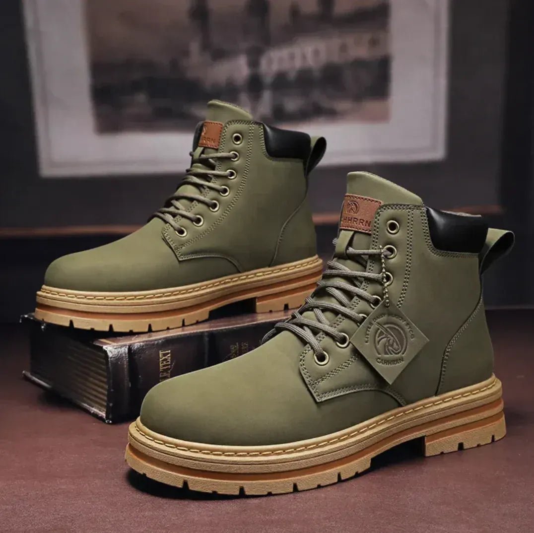 Lace-Up High Outdoor Boots Men - Reinforced Sole