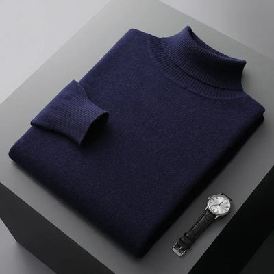 Ribbed Turtleneck Sweater Men