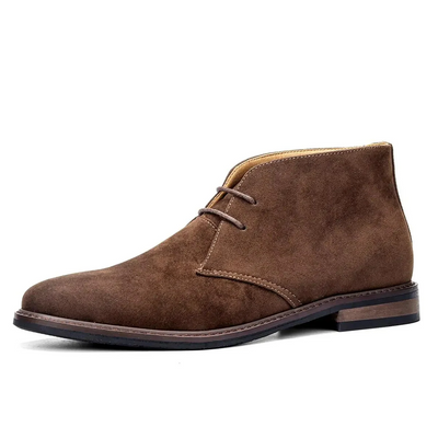 Casual Brown Lace Up Chukka Boots Men