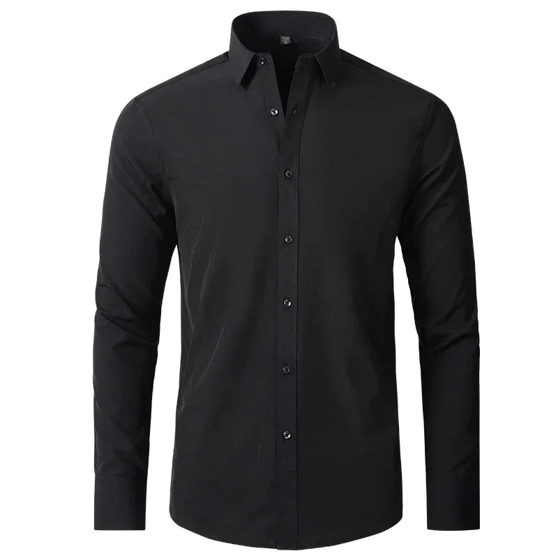 Casual Long Sleeve Non-Iron Shirt Men