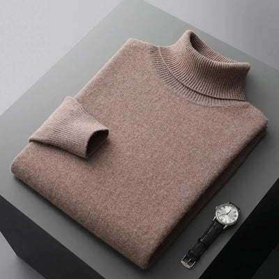 Ribbed Turtleneck Sweater Men