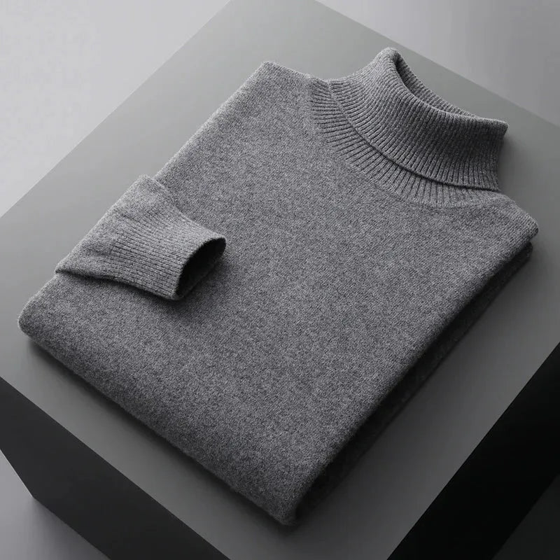 Soft Knit Turtleneck Sweater Men